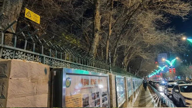 重點(diǎn)學(xué)校烏魯木齊68中周界安防，還得看廣拓！